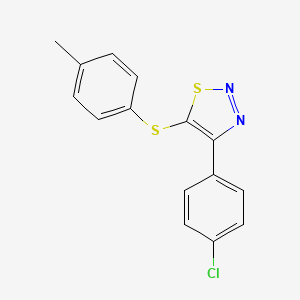 4-(4-Chlorophenyl)-5-[(4-methylphenyl)sulfanyl]-1,2,3-thiadiazole