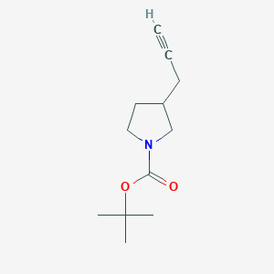 molecular formula C12H19NO2 B2767535 tert-Butyl 3-(prop-2-yn-1-yl)pyrrolidine-1-carboxylate CAS No. 1207840-16-1