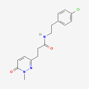 B2767643 N-(4-chlorophenethyl)-3-(1-methyl-6-oxo-1,6-dihydropyridazin-3-yl)propanamide CAS No. 1797695-87-4