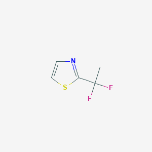 molecular formula C5H5F2NS B2767652 2-(1,1-Difluoroethyl)-1,3-thiazole CAS No. 2580236-05-9