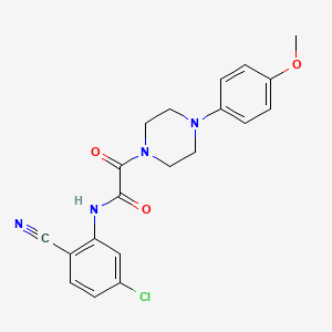 molecular formula C20H19ClN4O3 B2767667 N-(5-chloro-2-cyanophenyl)-2-[4-(4-methoxyphenyl)piperazin-1-yl]-2-oxoacetamide CAS No. 941938-98-3