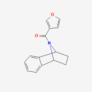 molecular formula C15H13NO2 B2767727 Furan-3-yl(1,2,3,4-tetrahydro-1,4-epiminonaphthalen-9-yl)methanone CAS No. 2034415-92-2