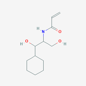 molecular formula C12H21NO3 B2767732 N-(1-Cyclohexyl-1,3-dihydroxypropan-2-yl)prop-2-enamide CAS No. 2361655-46-9