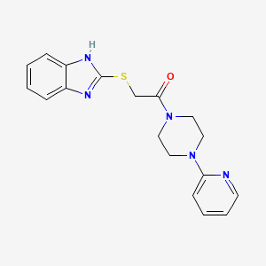 B2767824 2-((1H-benzo[d]imidazol-2-yl)thio)-1-(4-(pyridin-2-yl)piperazin-1-yl)ethanone CAS No. 924872-33-3