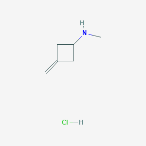 molecular formula C6H12ClN B2767924 N-Methyl-3-methylidenecyclobutan-1-amine;hydrochloride CAS No. 2253629-52-4