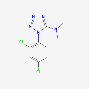 molecular formula C9H9Cl2N5 B2767934 N-[1-(2,4-dichlorophenyl)-1H-1,2,3,4-tetraazol-5-yl]-N,N-dimethylamine CAS No. 338417-21-3