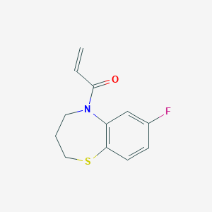 1-(7-Fluoro-3,4-dihydro-2H-1,5-benzothiazepin-5-yl)prop-2-en-1-one