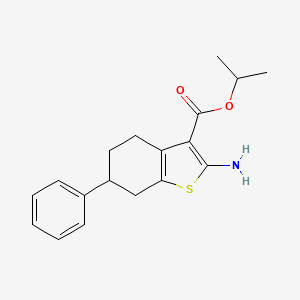 Isopropyl 2-amino-6-phenyl-4,5,6,7-tetrahydro-1-benzothiophene-3-carboxylate