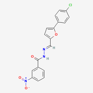 (E)-N'-((5-(4-chlorophenyl)furan-2-yl)methylene)-3-nitrobenzohydrazide
