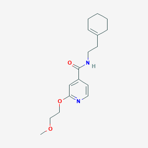 N-(2-(cyclohex-1-en-1-yl)ethyl)-2-(2-methoxyethoxy)isonicotinamide