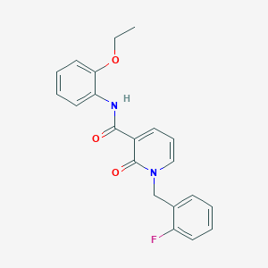 molecular formula C21H19FN2O3 B2767999 N-(2-ethoxyphenyl)-1-(2-fluorobenzyl)-2-oxo-1,2-dihydropyridine-3-carboxamide CAS No. 941989-75-9