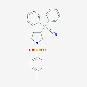 {1-[(4-Methylphenyl)sulfonyl]-3-pyrrolidinyl}(diphenyl)acetonitrile
