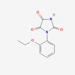molecular formula C11H10N2O4 B2768014 1-(2-Ethoxyphenyl)imidazolidine-2,4,5-trione CAS No. 929972-18-9