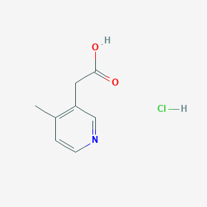 molecular formula C8H10ClNO2 B2768022 2-(4-Methylpyridin-3-yl)acetic acid hydrochloride CAS No. 1955547-82-6