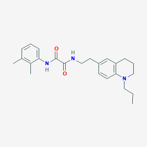 molecular formula C24H31N3O2 B2768047 N'-(2,3-dimethylphenyl)-N-[2-(1-propyl-1,2,3,4-tetrahydroquinolin-6-yl)ethyl]ethanediamide CAS No. 955594-85-1