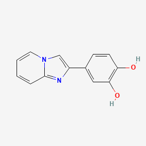 molecular formula C13H10N2O2 B2768060 4-(Imidazo[1,2-a]pyridin-2-yl)benzene-1,2-diol CAS No. 337933-50-3