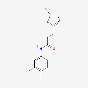 molecular formula C16H19NO2 B2768062 N-(3,4-dimethylphenyl)-3-(5-methylfuran-2-yl)propanamide CAS No. 836664-56-3
