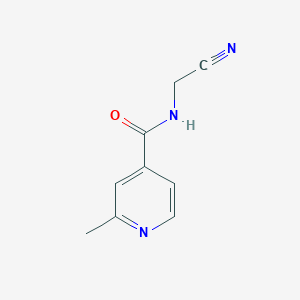 molecular formula C9H9N3O B2768070 N-(cyanomethyl)-2-methylpyridine-4-carboxamide CAS No. 1694095-82-3