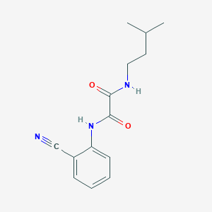 molecular formula C14H17N3O2 B2768084 N1-(2-cyanophenyl)-N2-isopentyloxalamide CAS No. 898349-48-9