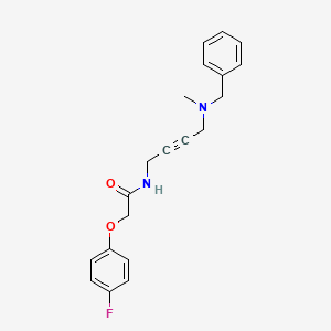 molecular formula C20H21FN2O2 B2768111 N-(4-(benzyl(methyl)amino)but-2-yn-1-yl)-2-(4-fluorophenoxy)acetamide CAS No. 1396784-61-4