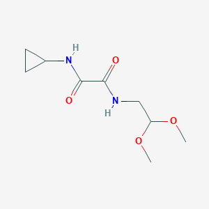 molecular formula C9H16N2O4 B2768118 N'-cyclopropyl-N-(2,2-dimethoxyethyl)ethanediamide CAS No. 920198-03-4