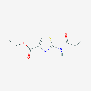 molecular formula C9H12N2O3S B2768141 Ethyl 2-propionamidothiazole-4-carboxylate CAS No. 103860-74-8