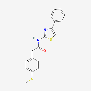 2-(4-(methylthio)phenyl)-N-(4-phenylthiazol-2-yl)acetamide