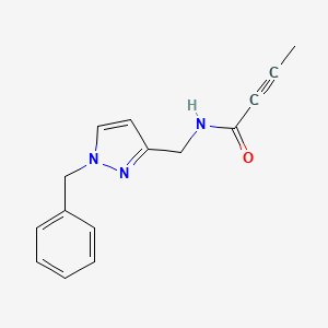 N-[(1-Benzylpyrazol-3-yl)methyl]but-2-ynamide
