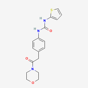 1-(4-(2-Morpholino-2-oxoethyl)phenyl)-3-(thiophen-2-yl)urea