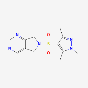 6-((1,3,5-trimethyl-1H-pyrazol-4-yl)sulfonyl)-6,7-dihydro-5H-pyrrolo[3,4-d]pyrimidine