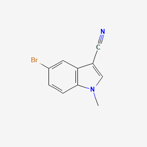 molecular formula C10H7BrN2 B2768196 5-bromo-1-methyl-1H-indole-3-carbonitrile CAS No. 1219741-43-1