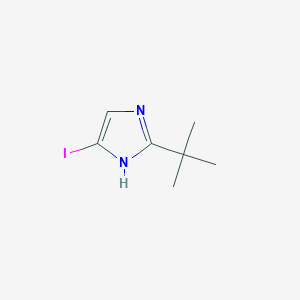 molecular formula C7H11IN2 B2768211 2-(tert-butyl)-4-iodo-1H-imidazole CAS No. 1010835-79-6