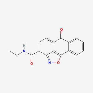 molecular formula C17H12N2O3 B2768240 N-ethyl-6-oxo-6H-anthra[1,9-cd][1,2]oxazole-3-carboxamide CAS No. 332102-42-8