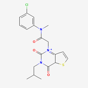 molecular formula C19H20ClN3O3S B2768250 N-(3-chlorophenyl)-N-methyl-2-[3-(2-methylpropyl)-2,4-dioxo-1H,2H,3H,4H-thieno[3,2-d]pyrimidin-1-yl]acetamide CAS No. 1260942-96-8