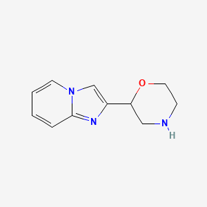 molecular formula C11H13N3O B2768251 2-{Imidazo[1,2-a]pyridin-2-yl}morpholine CAS No. 1537067-69-8