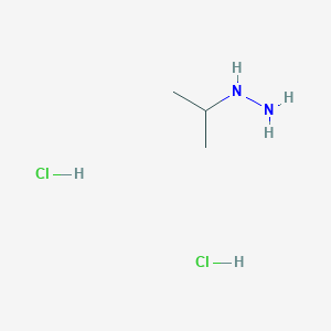molecular formula C3H12Cl2N2 B2768264 Isopropylhydrazine dihydrochloride CAS No. 16726-41-3; 2257-52-5; 70629-60-6