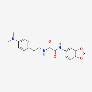 molecular formula C19H21N3O4 B2768290 N1-(benzo[d][1,3]dioxol-5-yl)-N2-(4-(dimethylamino)phenethyl)oxalamide CAS No. 954011-10-0