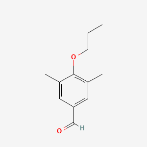 molecular formula C12H16O2 B2768298 3,5-Dimethyl-4-propoxybenzaldehyde CAS No. 210057-00-4