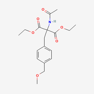 molecular formula C18H25NO6 B2768300 Diethyl 2-(acetylamino)-2-[4-(methoxymethyl)benzyl]malonate CAS No. 2767-63-7