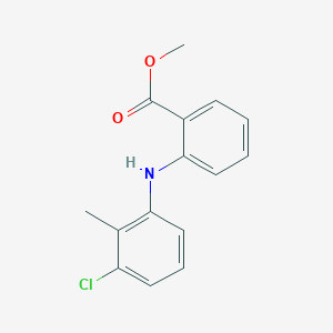 molecular formula C15H14ClNO2 B2768330 Methyl 2-(3-chloro-2-methylanilino)benzoate CAS No. 31376-49-5