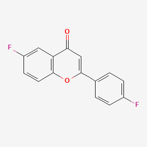 molecular formula C15H8F2O2 B2768397 6-fluoro-2-(4-fluorophenyl)-4H-chromen-4-one CAS No. 213894-74-7
