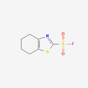 molecular formula C7H8FNO2S2 B2768479 4,5,6,7-Tetrahydro-1,3-benzothiazole-2-sulfonyl fluoride CAS No. 2193067-47-7
