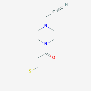 3-Methylsulfanyl-1-(4-prop-2-ynylpiperazin-1-yl)propan-1-one
