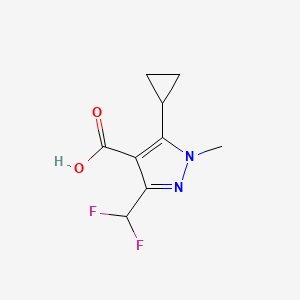 5-Cyclopropyl-3-(difluoromethyl)-1-methylpyrazole-4-carboxylic acid