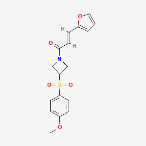 (E)-3-(furan-2-yl)-1-(3-((4-methoxyphenyl)sulfonyl)azetidin-1-yl)prop-2-en-1-one