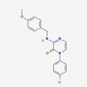 1-(4-bromophenyl)-3-((4-methoxybenzyl)amino)pyrazin-2(1H)-one