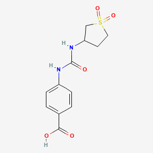 4-[(1,1-Dioxothiolan-3-yl)carbamoylamino]benzoic acid