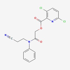 [2-[N-(2-cyanoethyl)anilino]-2-oxoethyl] 3,6-dichloropyridine-2-carboxylate