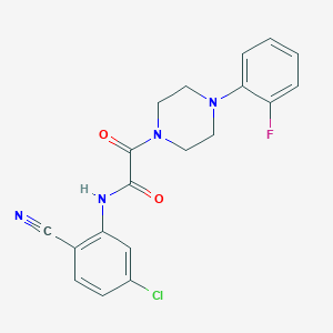 N-(5-chloro-2-cyanophenyl)-2-[4-(2-fluorophenyl)piperazin-1-yl]-2-oxoacetamide