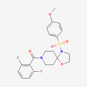 (2,6-Difluorophenyl)(4-((4-methoxyphenyl)sulfonyl)-1-oxa-4,8-diazaspiro[4.5]decan-8-yl)methanone